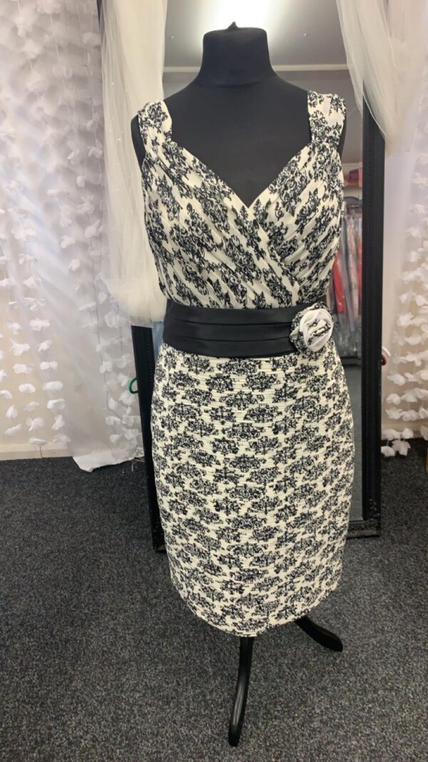 Black and Ivory dress for Mother of the Bride from Renata