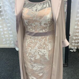 Taupe L'Atelier Jewels dress for Mother of the Bride